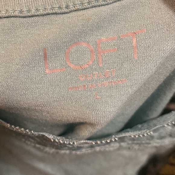 LOFT Cardigan and Cami Set - Aqua and Olive Floral - Picture 12 of 13